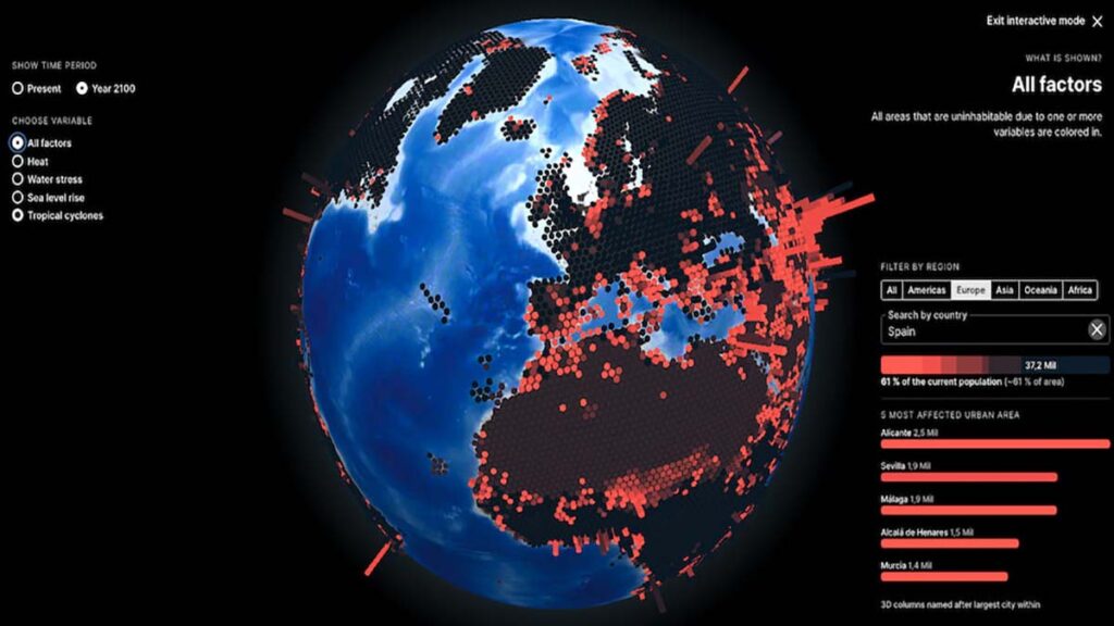 ¿Cómo le irá a México?: Conoce el mapa de lugares inhabitables de la Tierra en 2100 por el cambio climático