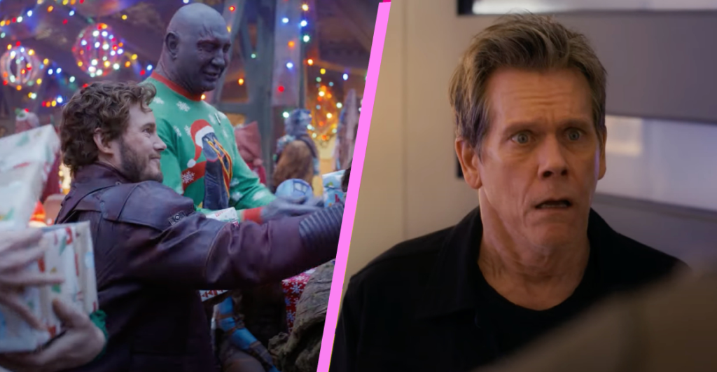 Los Guardianes de la Galaxia intentan raptar a Kevin Bacon en el avance de su especial navideño