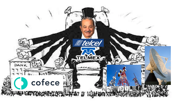 La COFECE cómplice de Telmex y Telcel en monopolio