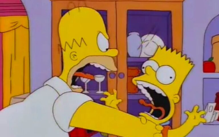 ‘Los tiempos han cambiado’: Los Simpson anuncian que Homero dejará de ahorcar a Bart