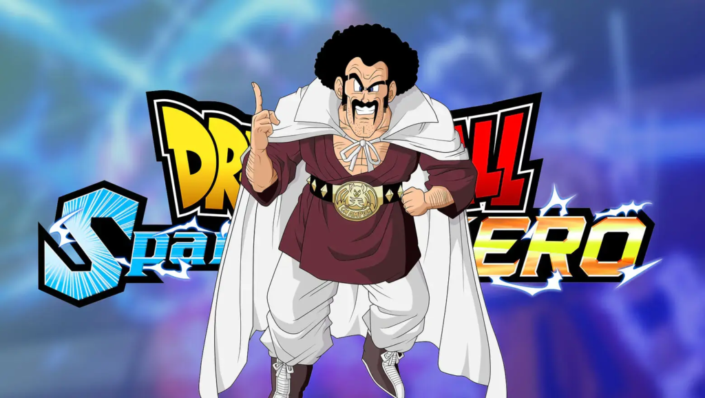 Así es Mr. Satan en Dragon Ball: Sparking! ZERO; no puede volar y Majin Bu lucha por él