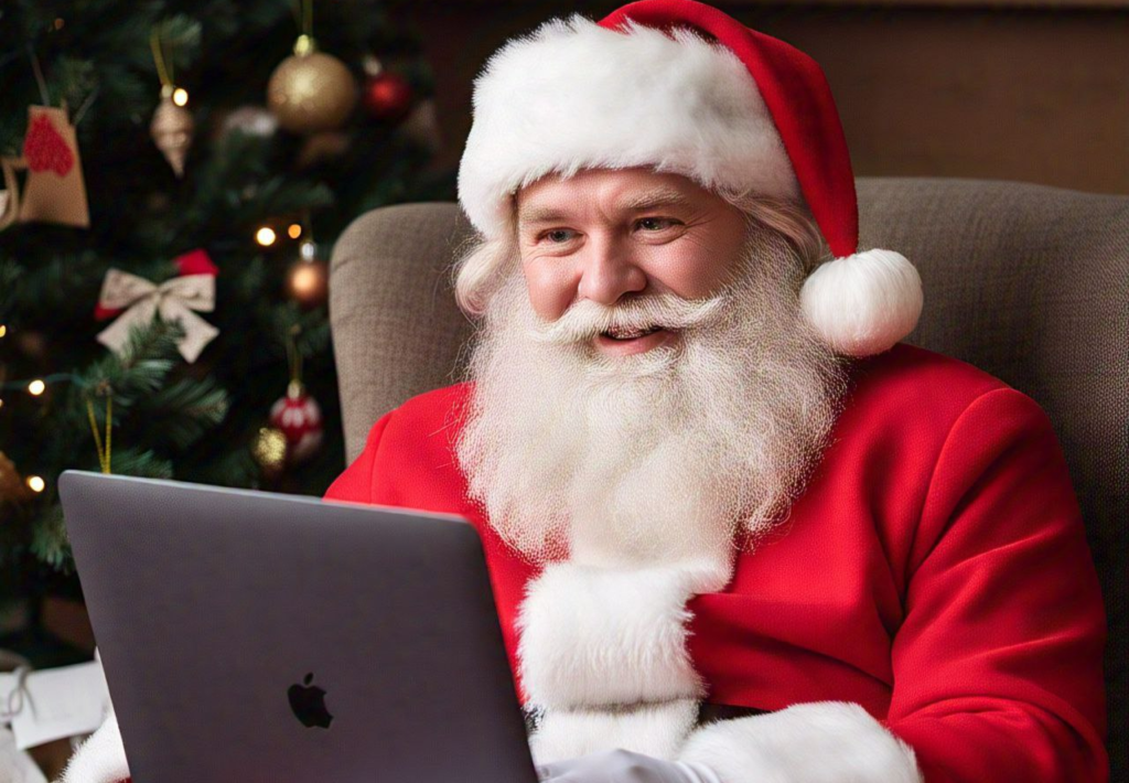 pide tus regalos a Santa con CHAT GPT